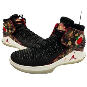 Air Jordan 32 Chinese New Year AJ6331-042 Men 9.5 Basketball Shoes Black Sneaker